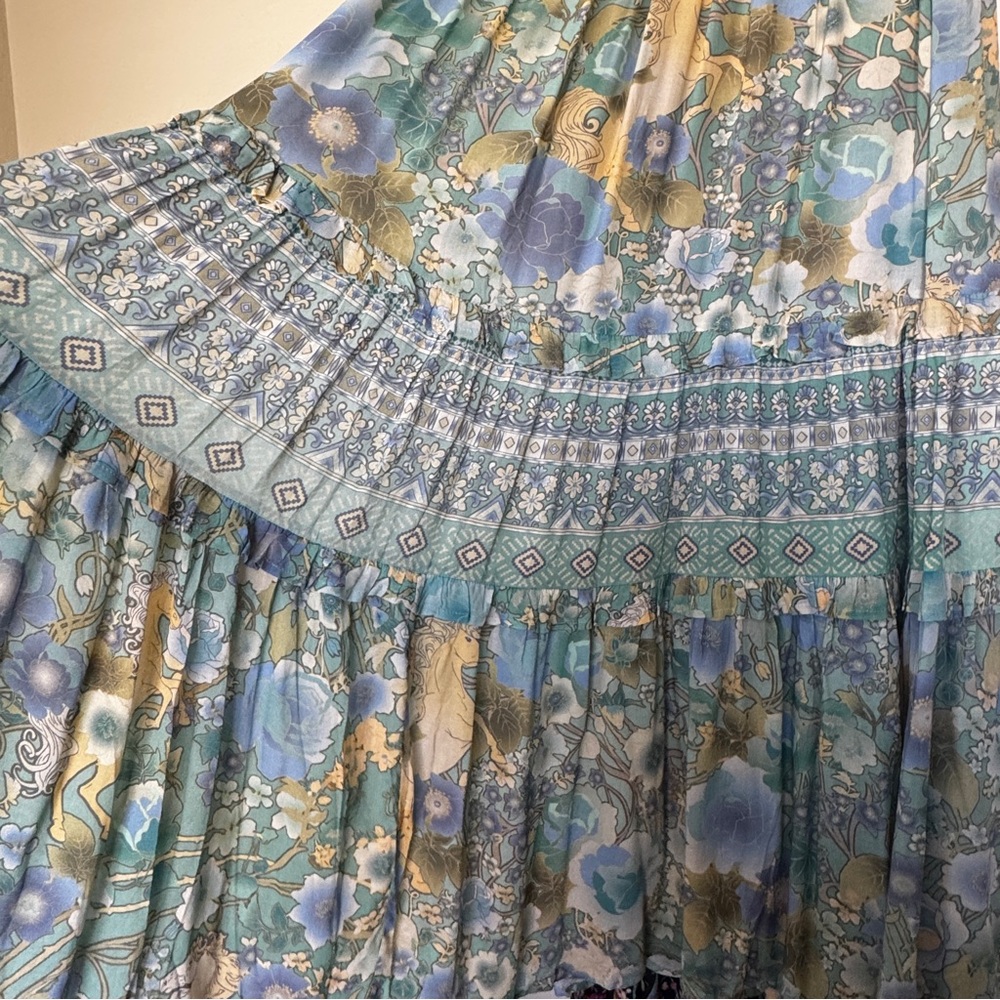 Spell Amthyst Maxi Skirt in Blue - Picture 3 of 6